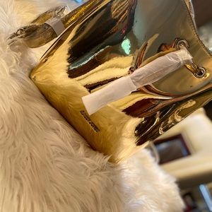 Sassy Jones gold Emma buckets bag